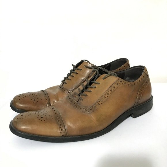 14th & Union Oxford Brogue Brown Leather Shoe - Picture 5 of 8